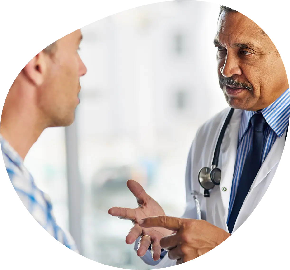 doctor giving instructions to their patient