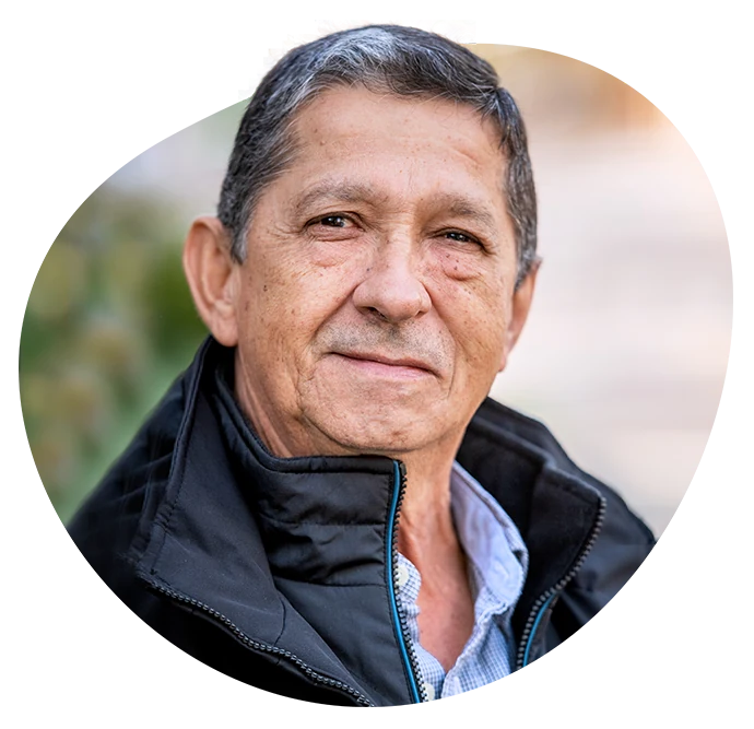 Portrait of senior hispanic man
